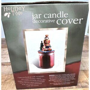 Holiday Time Nutcracker Jar Candle Decorative Cover